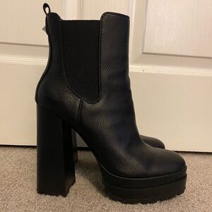Jlo Margy Platform High Heel Ankle Boot Black Size 9
